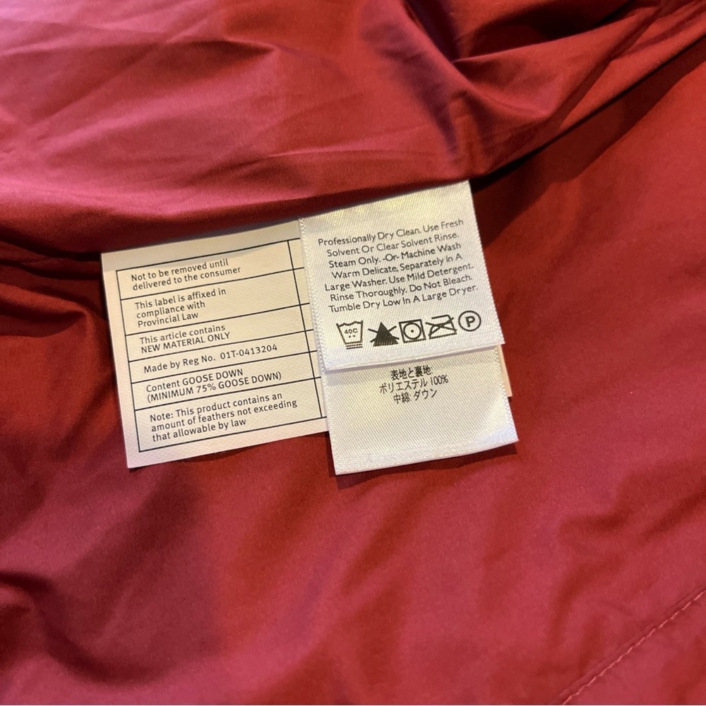 Eddie Bauer Vintage | Goose Down |Burgundy | Puffer Vest Women’s S - Picture 9 of 10